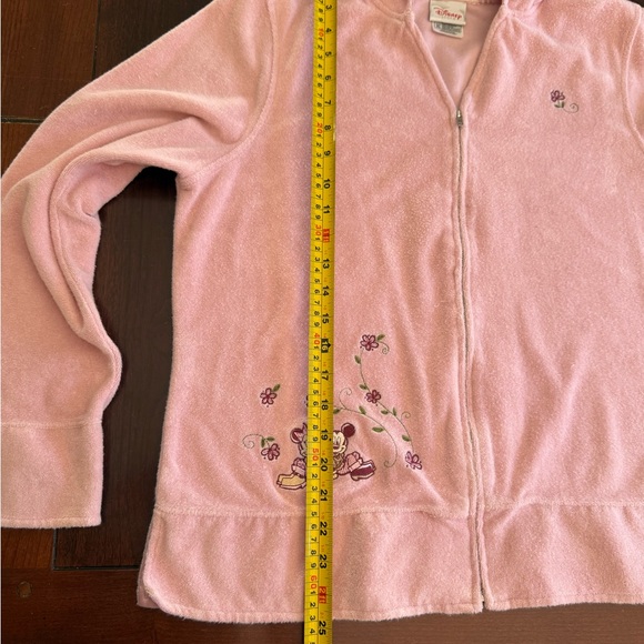 Disney Store Mickey & Minnie Mouse terrycoth pink jacket with hood Embroidery - Picture 11 of 12